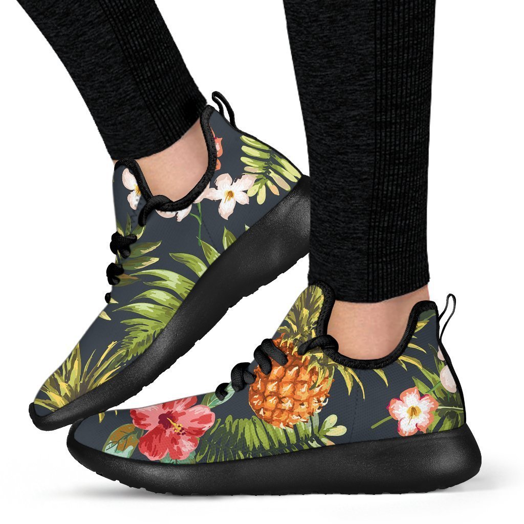 Tropical Hawaii Pineapple Pattern Print Mesh Knit Shoes GearFrost
