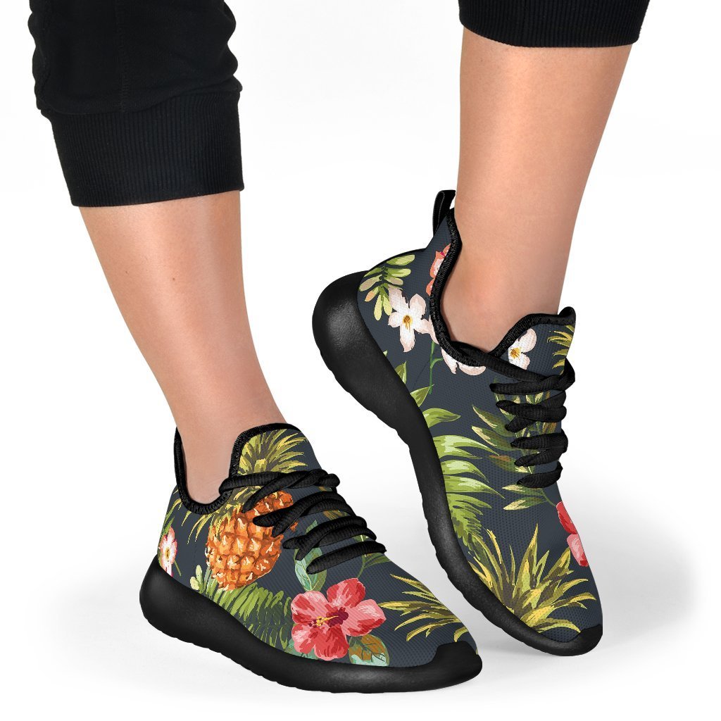 Tropical Hawaii Pineapple Pattern Print Mesh Knit Shoes GearFrost