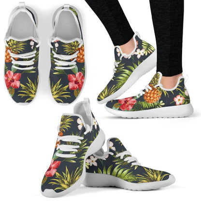 Tropical Hawaii Pineapple Pattern Print Mesh Knit Shoes GearFrost