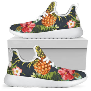 Tropical Hawaii Pineapple Pattern Print Mesh Knit Shoes GearFrost