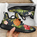 Tropical Hawaii Pineapple Pattern Print Mesh Knit Shoes GearFrost