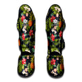 Tropical Hawaii Pineapple Pattern Print Muay Thai Shin Guards