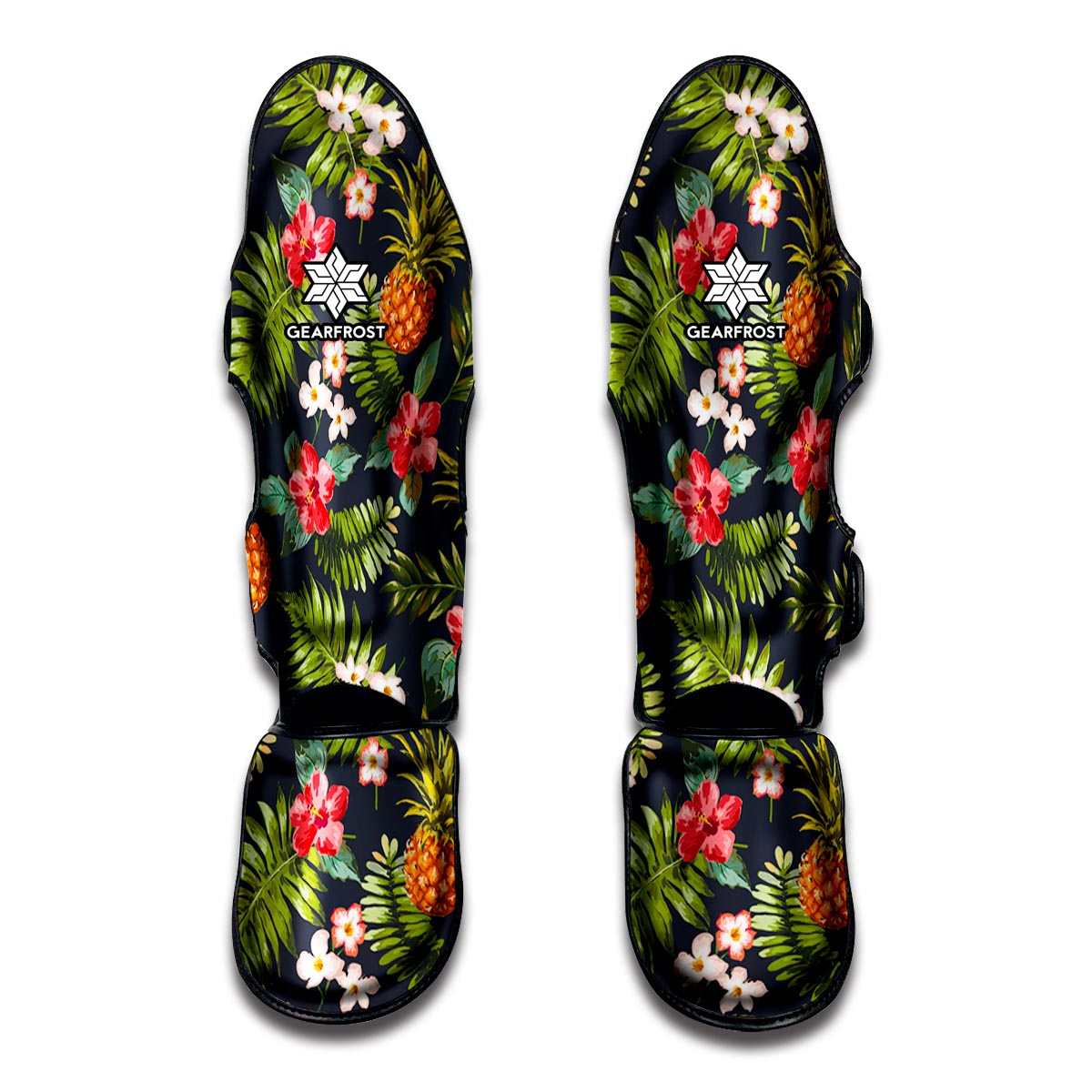 Tropical Hawaii Pineapple Pattern Print Muay Thai Shin Guard