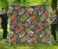 Tropical Hawaii Pineapple Pattern Print Quilt