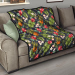 Tropical Hawaii Pineapple Pattern Print Quilt