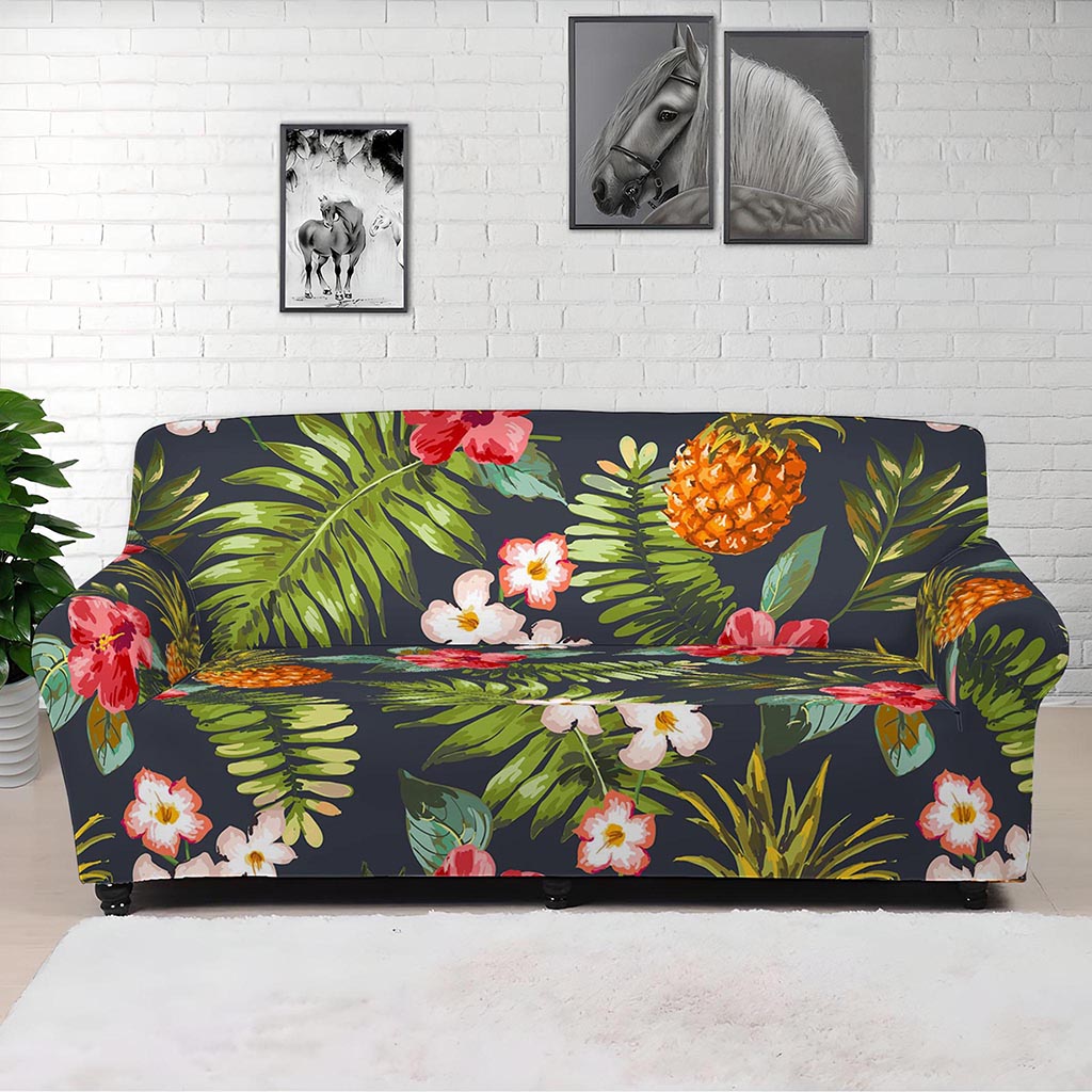 Tropical Hawaii Pineapple Pattern Print Sofa Cover