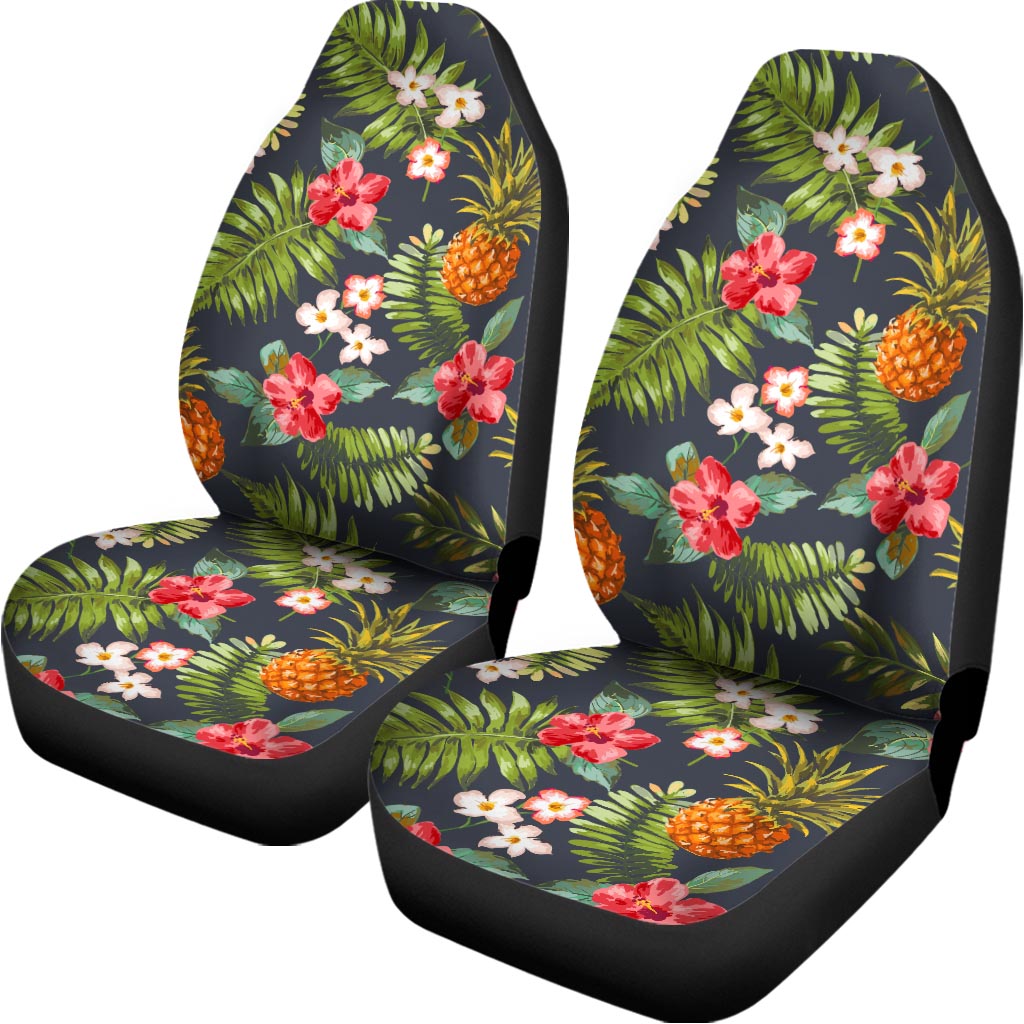 Tropical Hawaii Pineapple Pattern Print Universal Fit Car Seat Covers