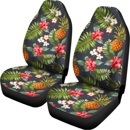 Tropical Hawaii Pineapple Pattern Print Universal Fit Car Seat Covers