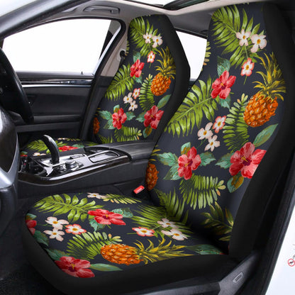 Tropical Hawaii Pineapple Pattern Print Universal Fit Car Seat Covers