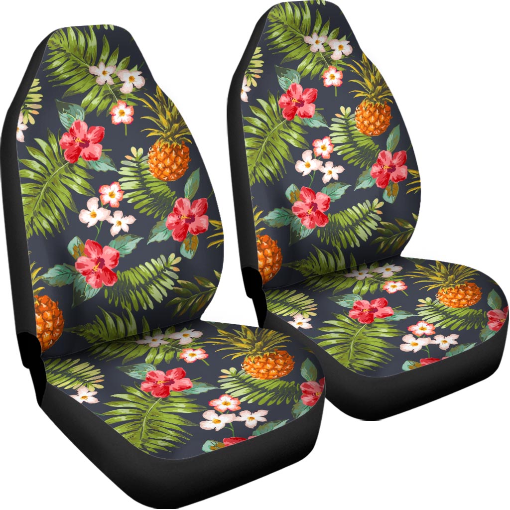 Tropical Hawaii Pineapple Pattern Print Universal Fit Car Seat Covers