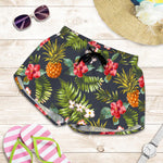 Tropical Hawaii Pineapple Pattern Print Women's Shorts