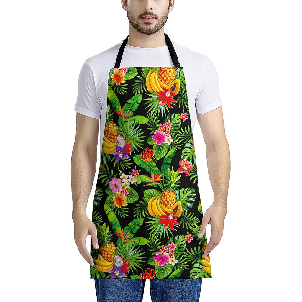 Tropical Hawaiian Fruits Pattern Print Apron