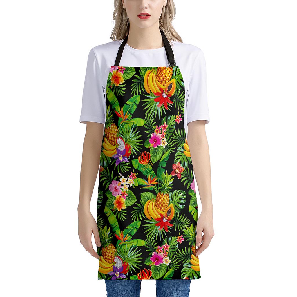 Tropical Hawaiian Fruits Pattern Print Apron