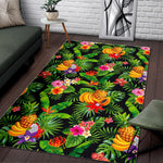 Tropical Hawaiian Fruits Pattern Print Area Rug GearFrost