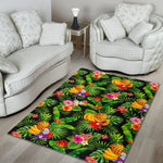 Tropical Hawaiian Fruits Pattern Print Area Rug GearFrost