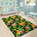 Tropical Hawaiian Fruits Pattern Print Area Rug GearFrost