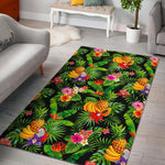 Tropical Hawaiian Fruits Pattern Print Area Rug GearFrost