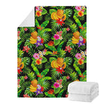 Tropical Hawaiian Fruits Pattern Print Blanket