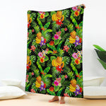 Tropical Hawaiian Fruits Pattern Print Blanket