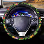 Tropical Hawaiian Fruits Pattern Print Car Steering Wheel Cover