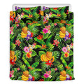 Tropical Hawaiian Fruits Pattern Print Duvet Cover Bedding Set