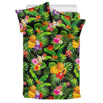 Tropical Hawaiian Fruits Pattern Print Duvet Cover Bedding Set