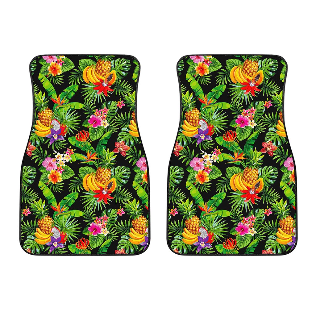 Tropical Hawaiian Fruits Pattern Print Front Car Floor Mats