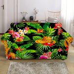 Tropical Hawaiian Fruits Pattern Print Loveseat Slipcover