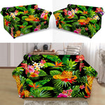 Tropical Hawaiian Fruits Pattern Print Loveseat Slipcover