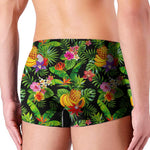 Tropical Hawaiian Fruits Pattern Print Men's Boxer Briefs