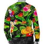 Tropical Hawaiian Fruits Pattern Print Men's Crewneck Sweatshirt GearFrost