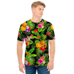 Tropical Hawaiian Fruits Pattern Print Men's T-Shirt