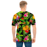 Tropical Hawaiian Fruits Pattern Print Men's T-Shirt