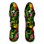 Tropical Hawaiian Fruits Pattern Print Muay Thai Shin Guard