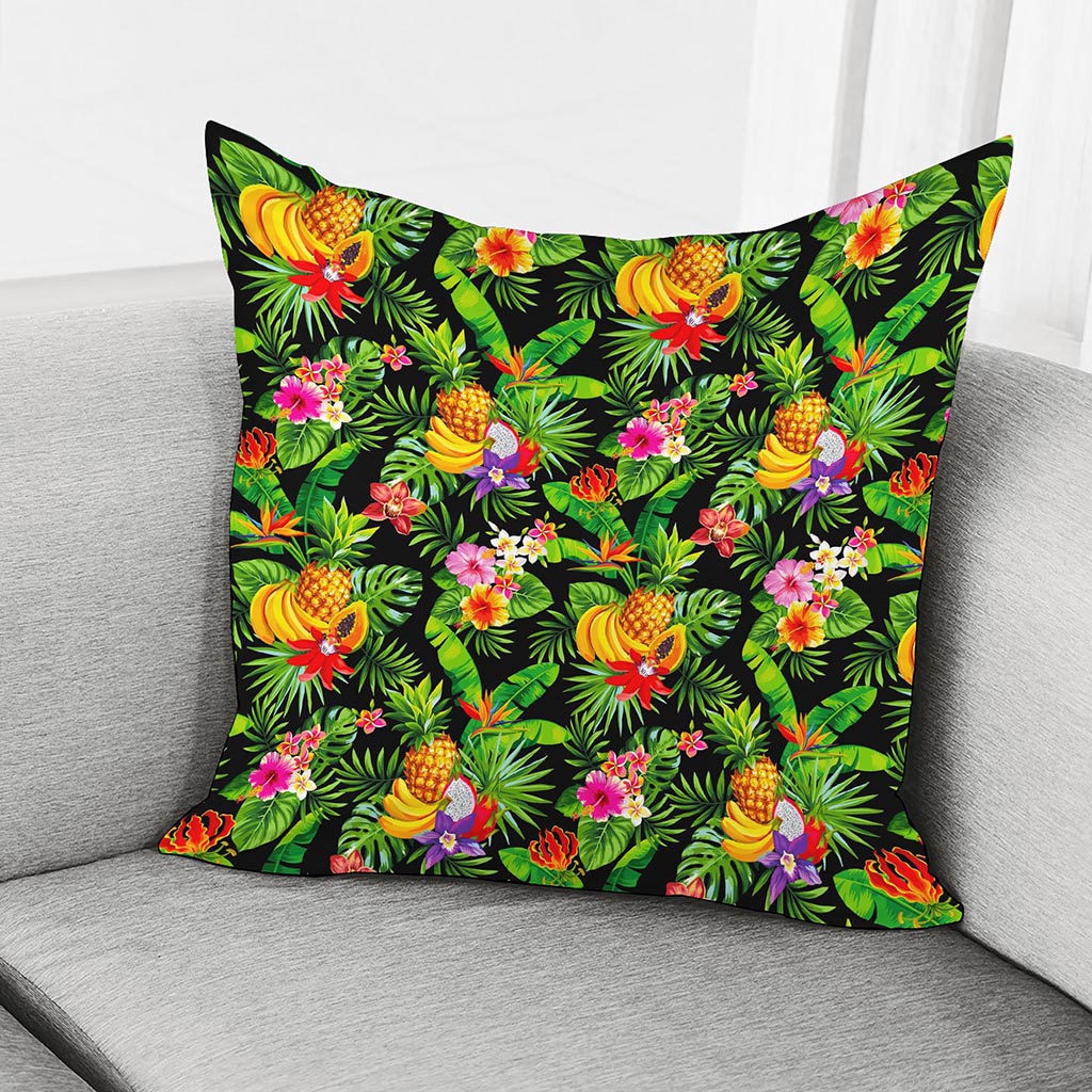 Tropical Hawaiian Fruits Pattern Print Pillow Cover