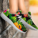 Tropical Hawaiian Fruits Pattern Print Sport Shoes GearFrost