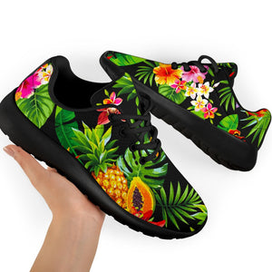 Tropical Hawaiian Fruits Pattern Print Sport Shoes GearFrost