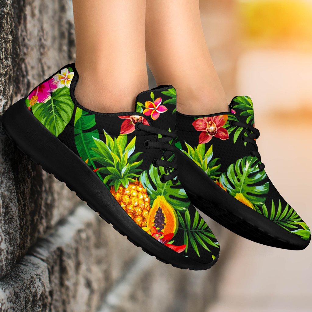 Tropical Hawaiian Fruits Pattern Print Sport Shoes GearFrost