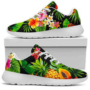 Tropical Hawaiian Fruits Pattern Print Sport Shoes GearFrost