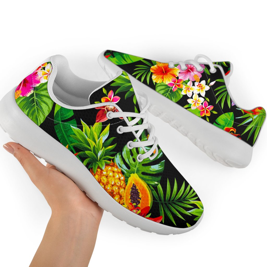 Tropical Hawaiian Fruits Pattern Print Sport Shoes GearFrost