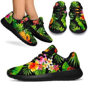 Tropical Hawaiian Fruits Pattern Print Sport Shoes GearFrost