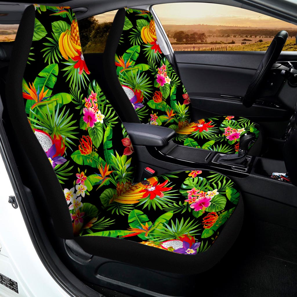 Tropical Hawaiian Fruits Pattern Print Universal Fit Car Seat Covers