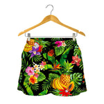 Tropical Hawaiian Fruits Pattern Print Women's Shorts