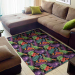Tropical Hawaiian Jungle Print Area Rug