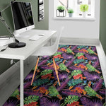 Tropical Hawaiian Jungle Print Area Rug