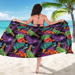 Tropical Hawaiian Jungle Print Beach Sarong Wrap