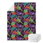 Tropical Hawaiian Jungle Print Blanket