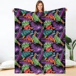 Tropical Hawaiian Jungle Print Blanket