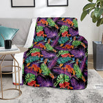 Tropical Hawaiian Jungle Print Blanket