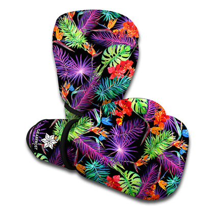 Tropical Hawaiian Jungle Print Boxing Gloves